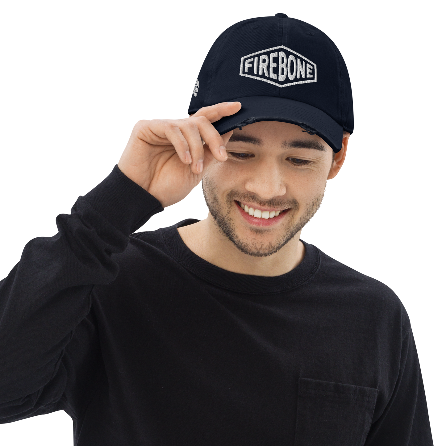 Firebone lozenge - Branded distressed baseball cap - Firebone