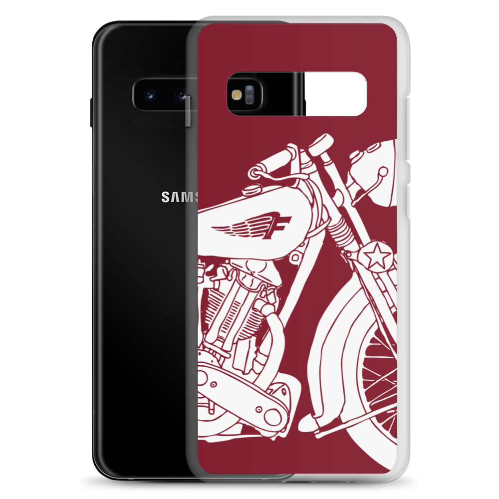 Vintage Motorcycle - Samsung case red 2 - Firebone