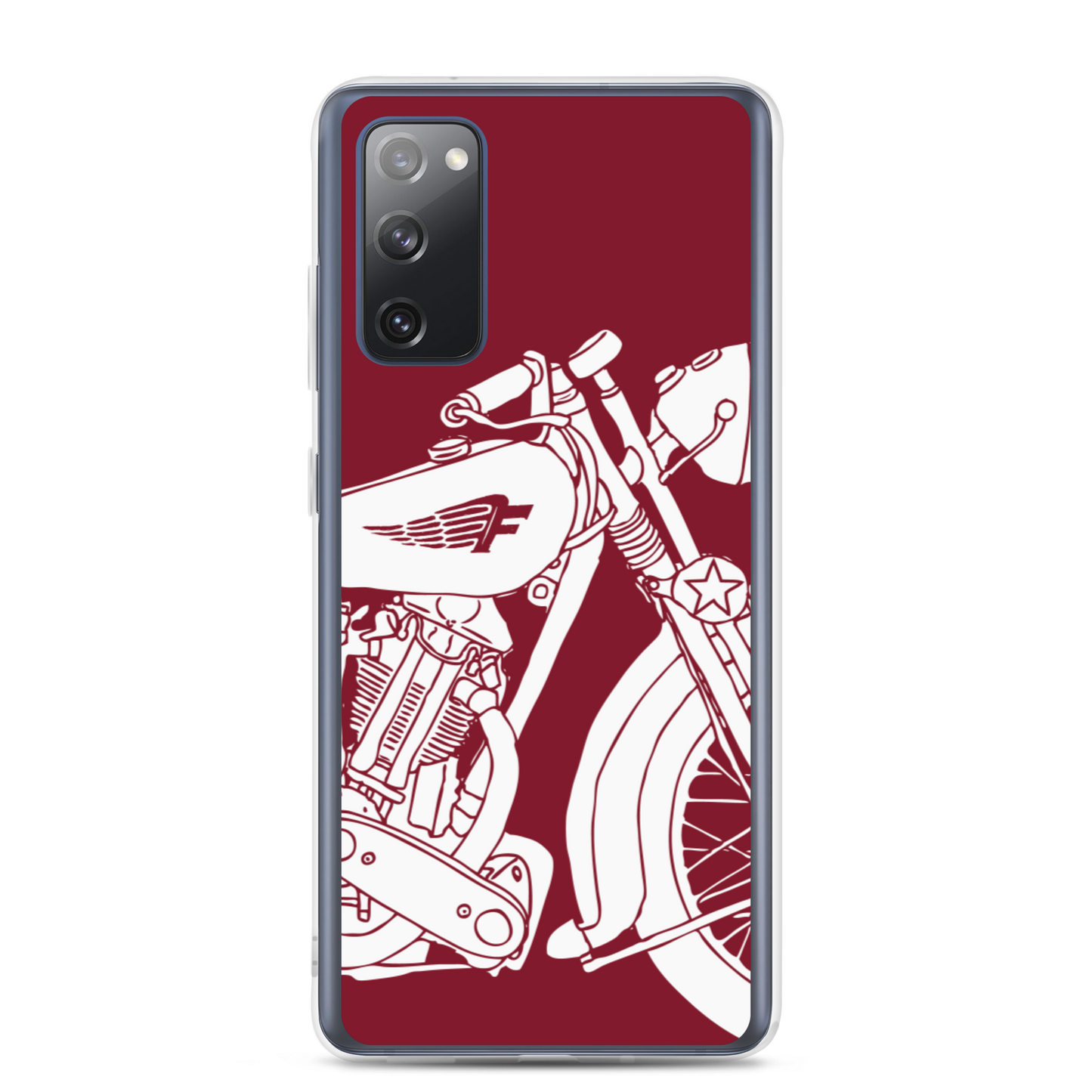 Vintage Motorcycle - Samsung case red 2 - Firebone