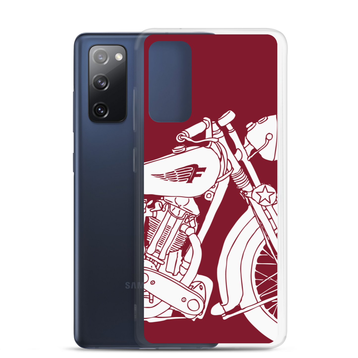 Vintage Motorcycle - Samsung case red 2 - Firebone