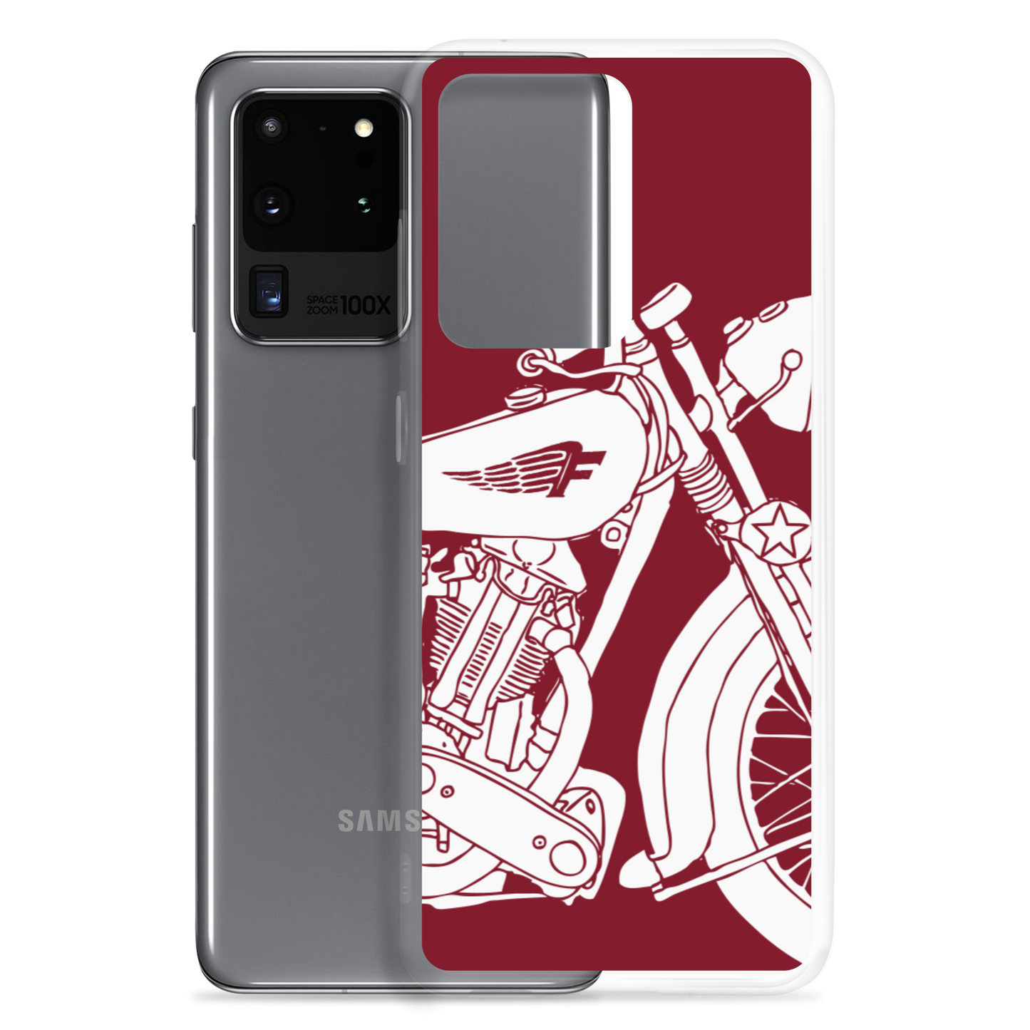 Vintage Motorcycle - Samsung case red 2 - Firebone