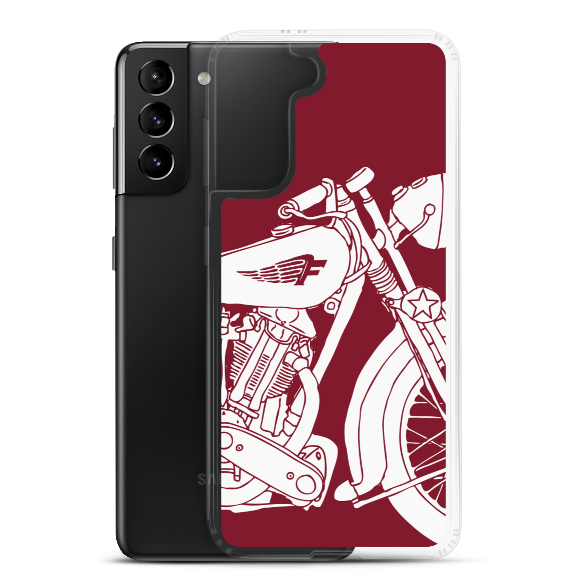 Vintage Motorcycle - Samsung case red 2 - Firebone