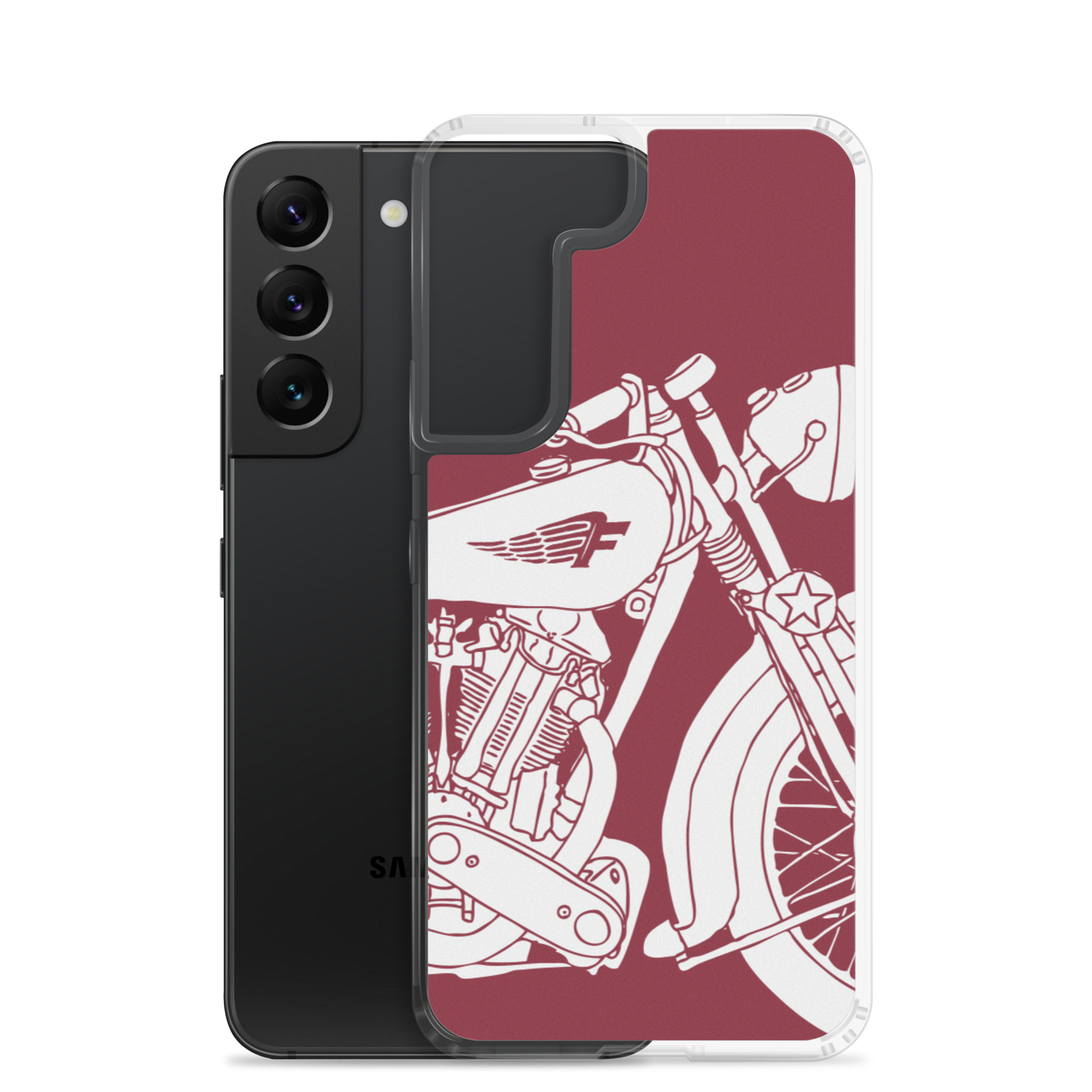 Vintage Motorcycle - Samsung case red 2 - Firebone