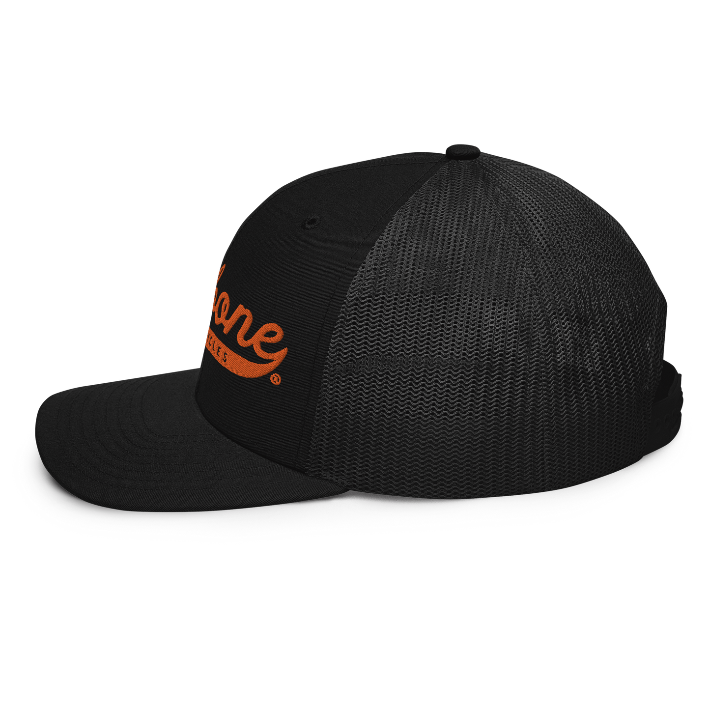 Firebone logo -  Orange logo on trucker cap - Firebone