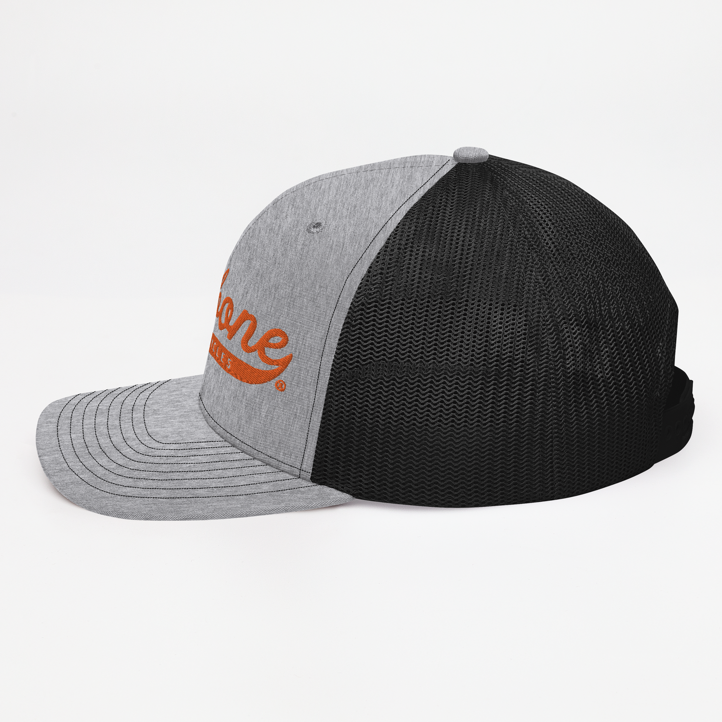 Firebone logo -  Orange logo on trucker cap - Firebone