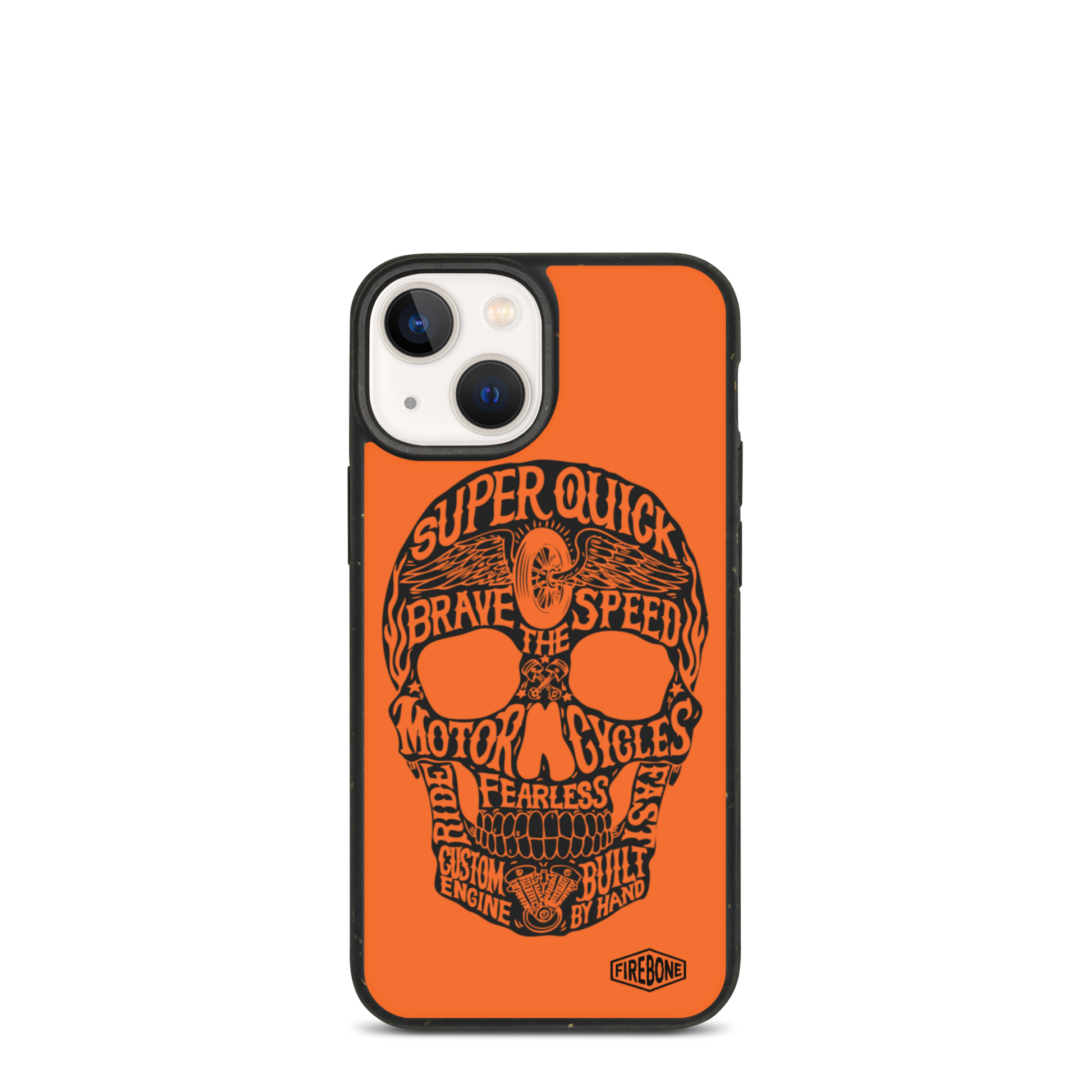 Super Quick Skull - Speckled iPhone case - Firebone