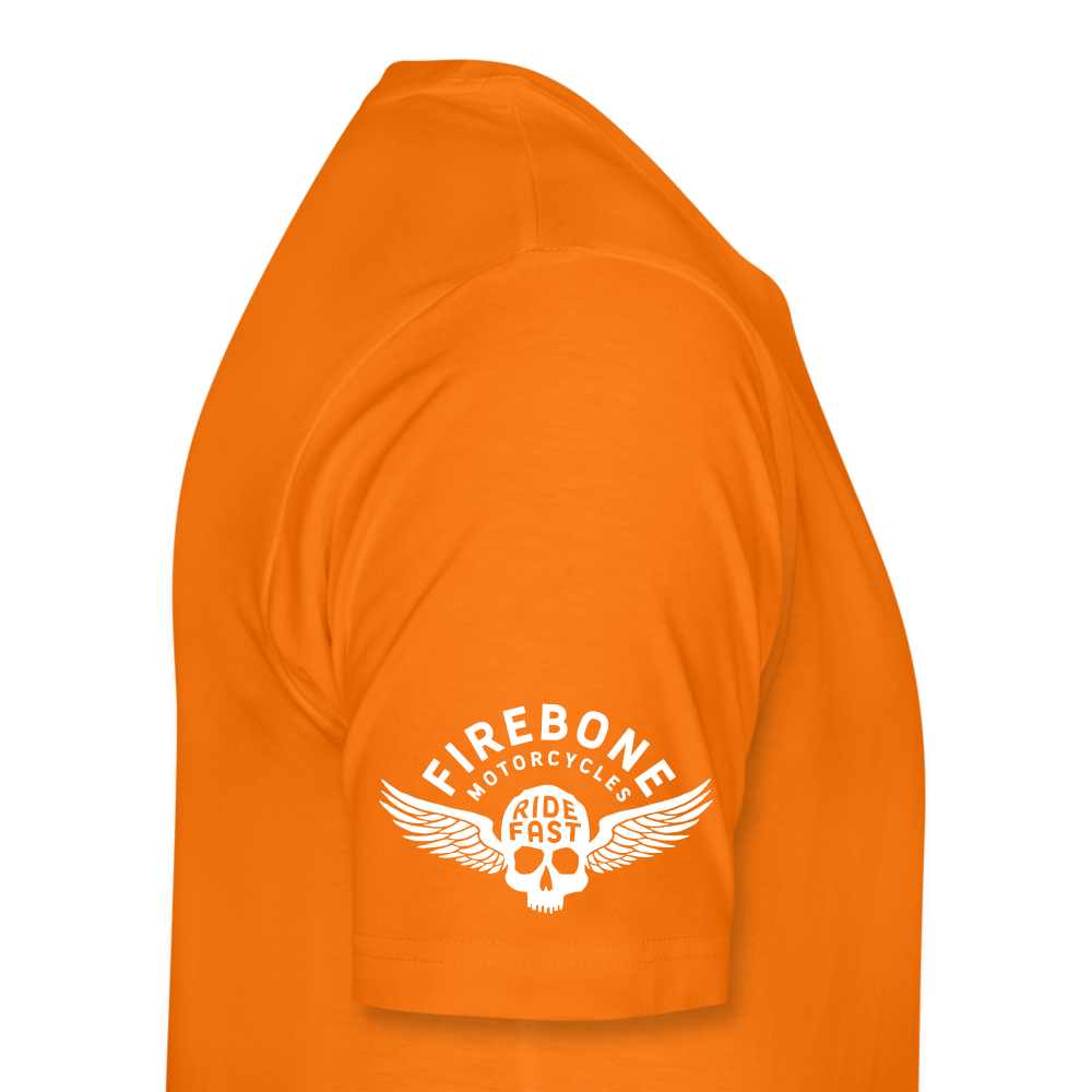 Firebone vintage engine premium t-shirt - orange