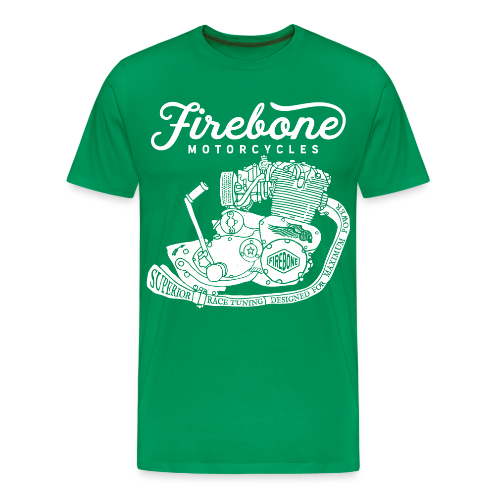 Firebone vintage engine premium t-shirt - kelly green