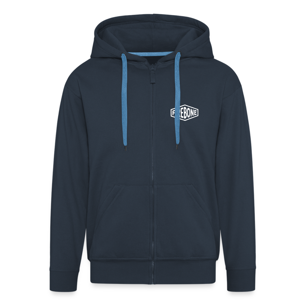 Stay bold tiger premium zip hooded jacket - navy