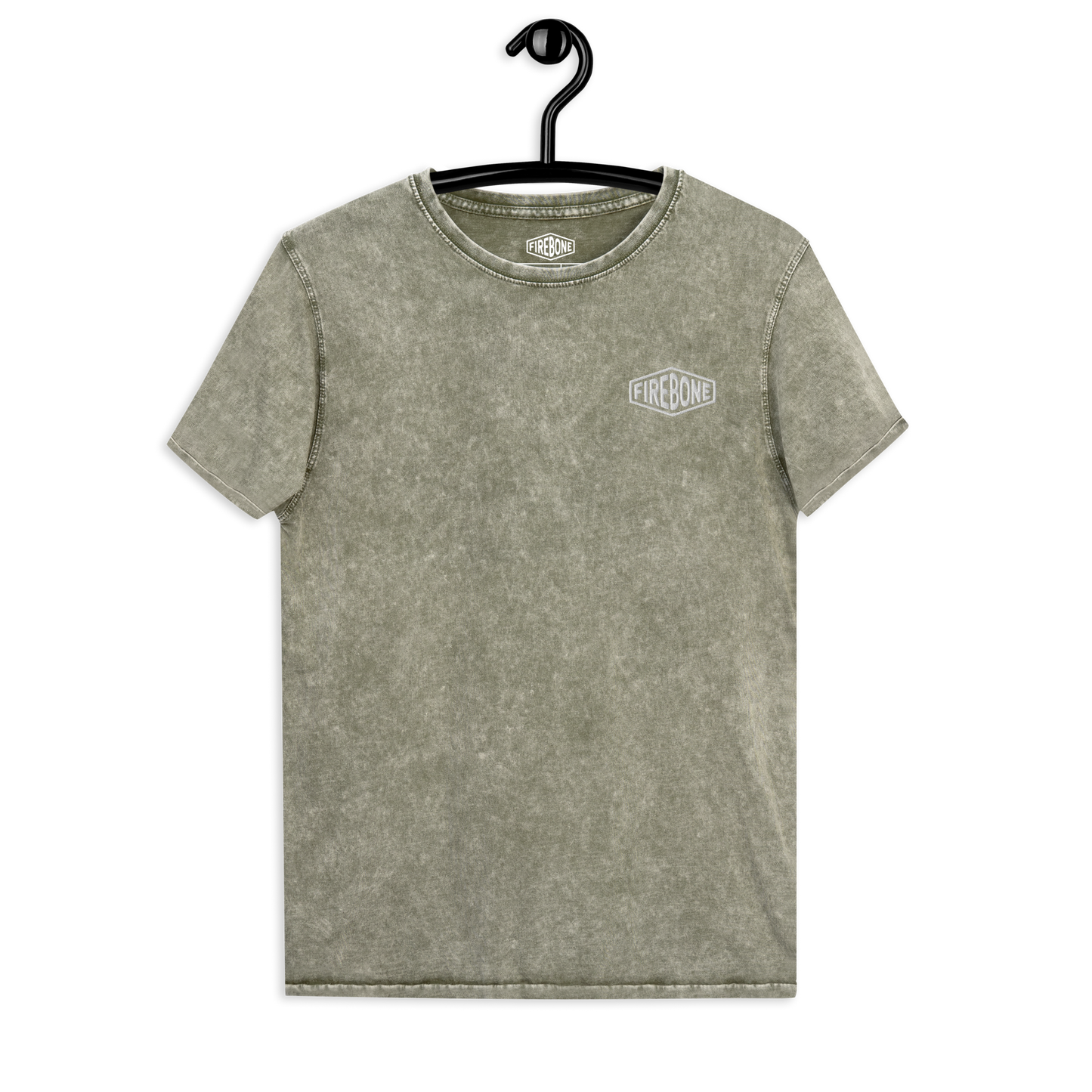 Firebone logo - Olive denim t-shirt - Firebone