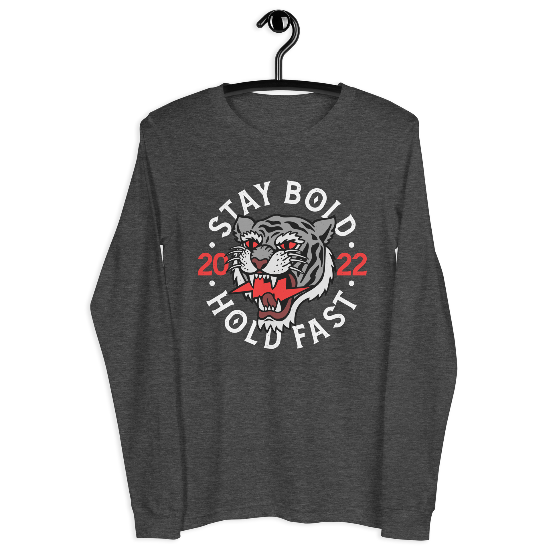 Stay bold - Grey long sleeve tee - Firebone