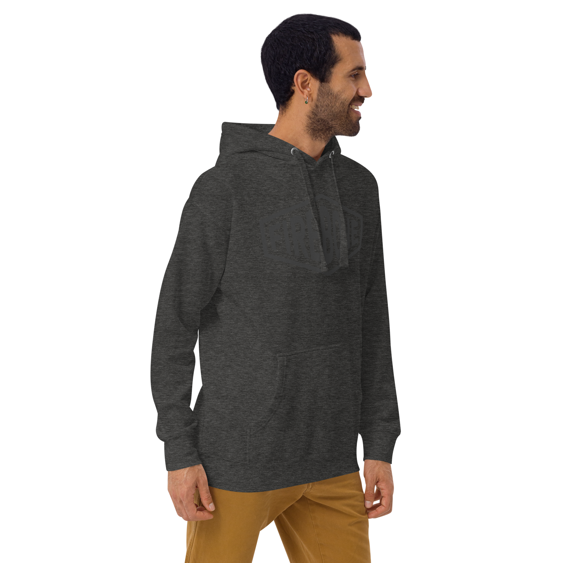 Stay Brave - Dark grey hoodie - Firebone