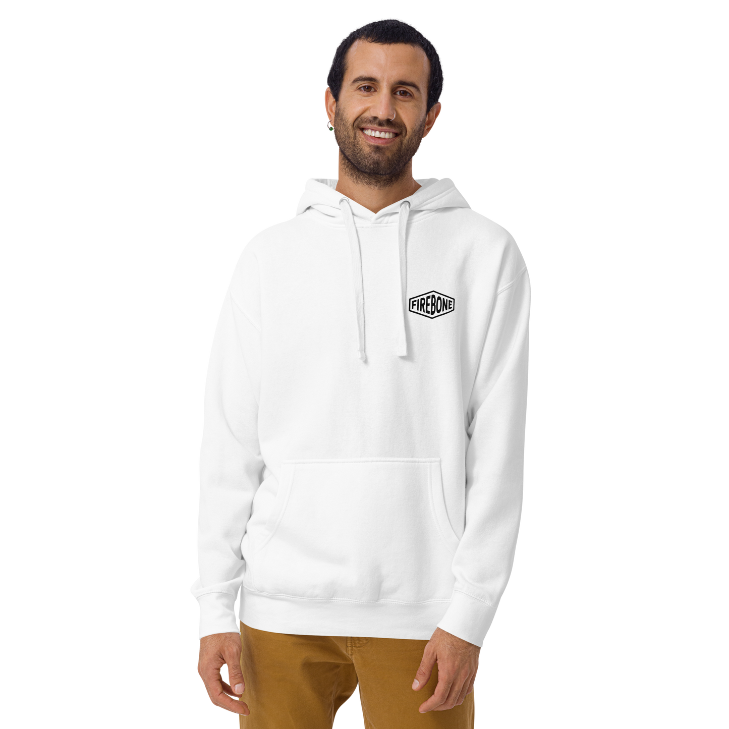 No Time For Hate - White hoodie - Firebone