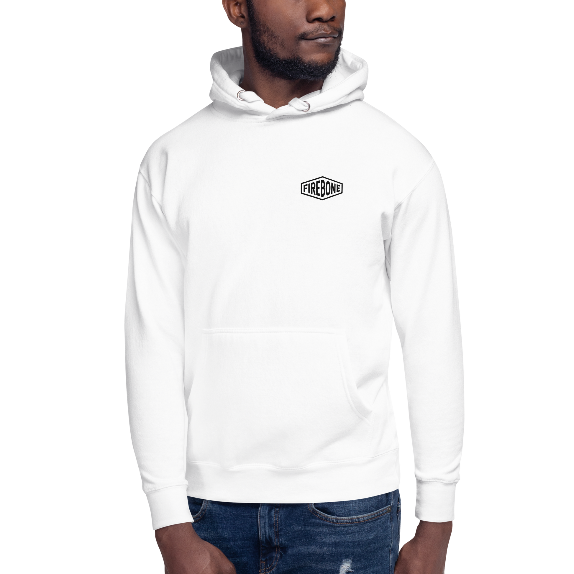 No Time For Hate - White hoodie - Firebone