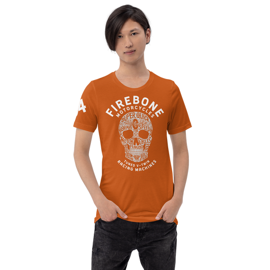 Super Quick Skull - Orange t-shirt - Firebone