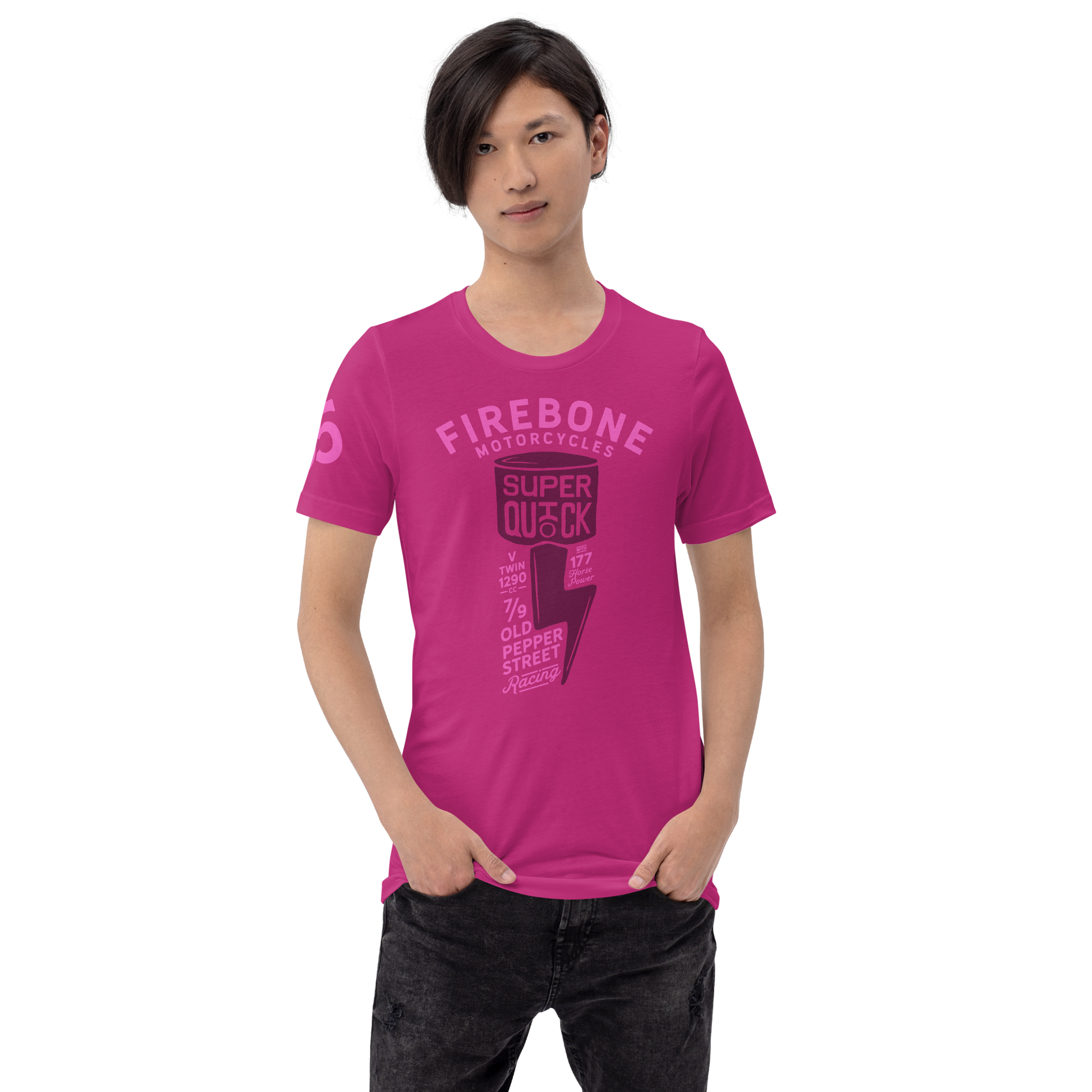 Super Quick Piston - Berry t-shirt - Firebone