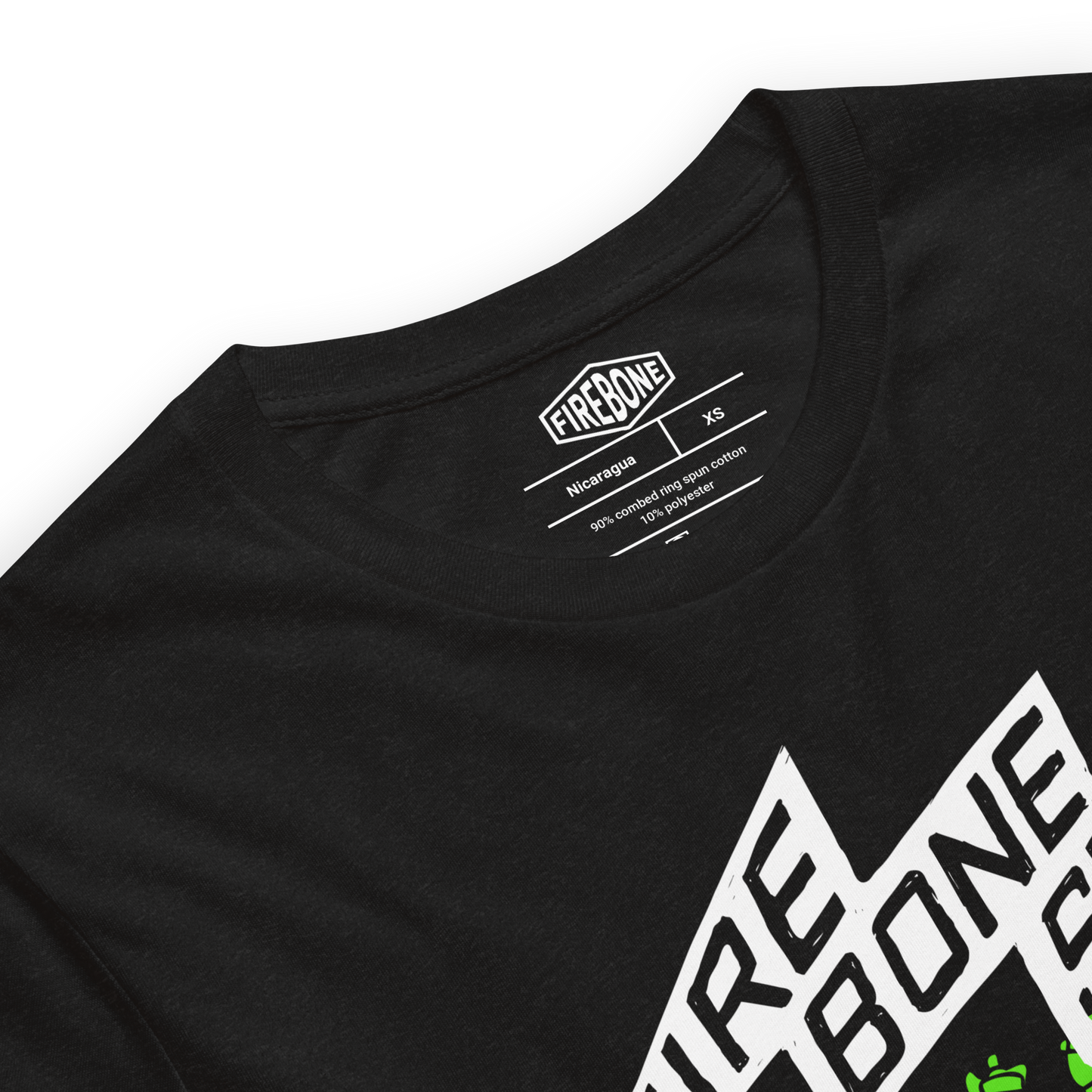 Firebone Steel - Green on dark t-shirts - Firebone