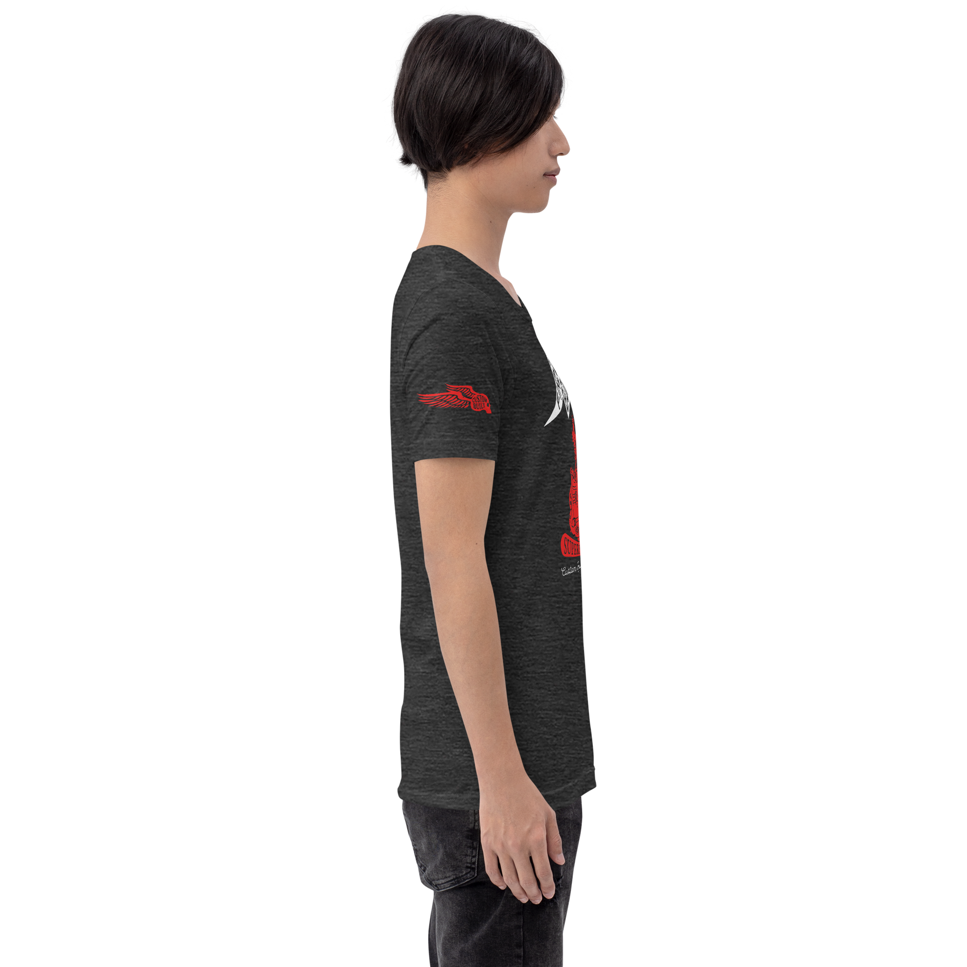 Firebone Steel - Red on dark t-shirts - Firebone