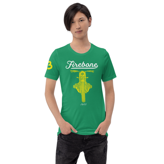 Vintage Motorcycle 63 - Kelly green t-shirt - Firebone