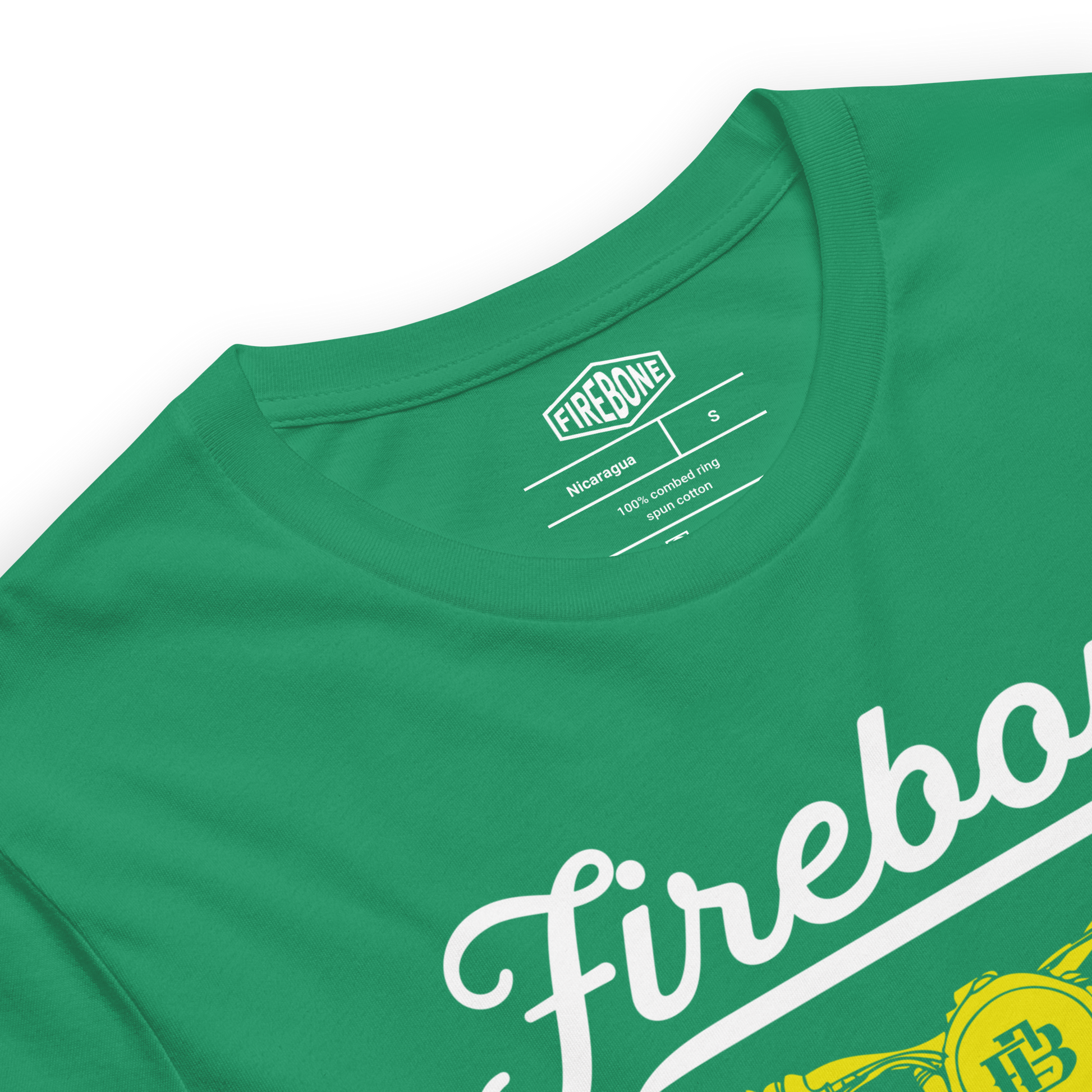 Vintage Motorcycle 63 - Kelly green t-shirt - Firebone