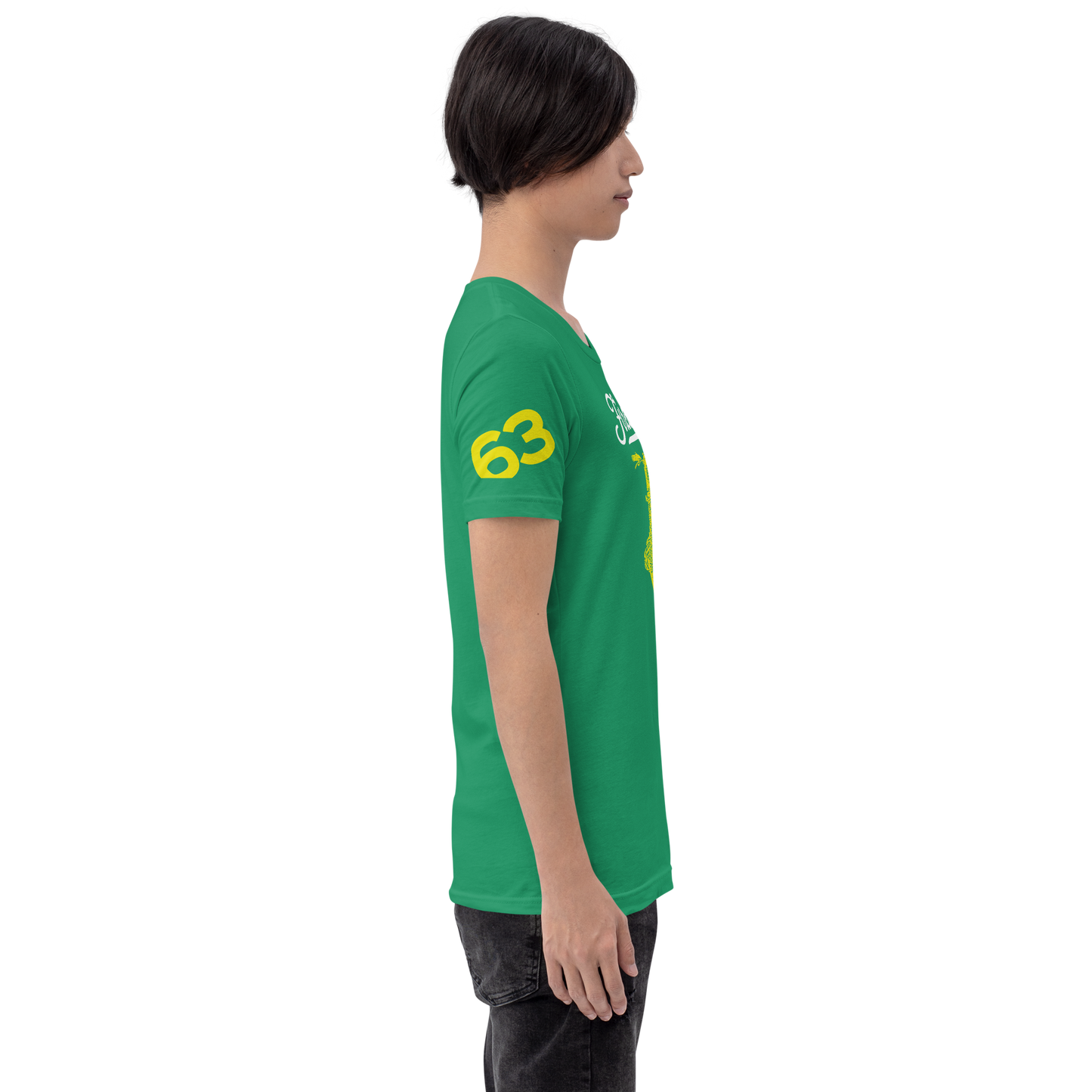 Vintage Motorcycle 63 - Kelly green t-shirt - Firebone