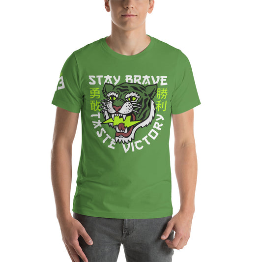 Stay Brave - Leaf green t-shirt - Firebone