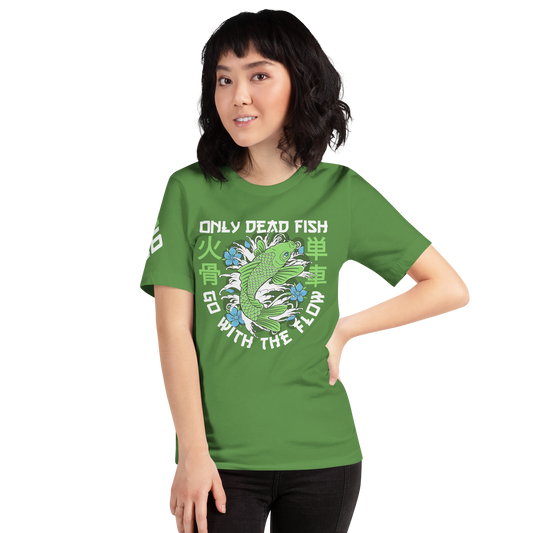 Go with flow - Leaf green t-shirt - Firebone