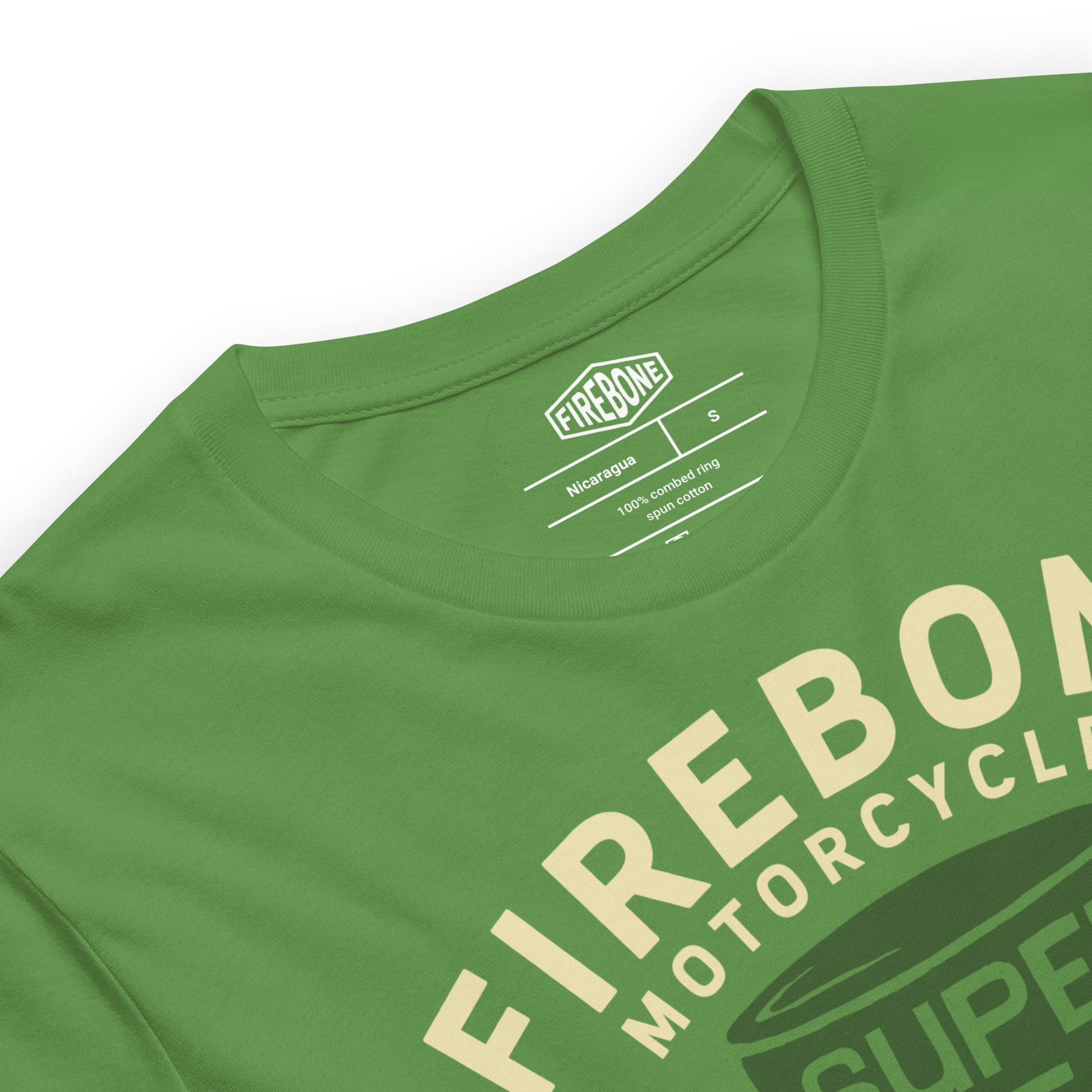 Super Quick Piston - Leaf green t-shirt - Firebone