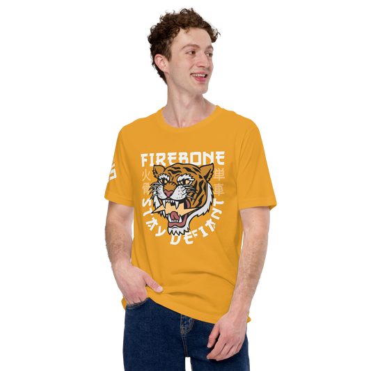 Defiant Tiger - Mustard t-shirt - Firebone