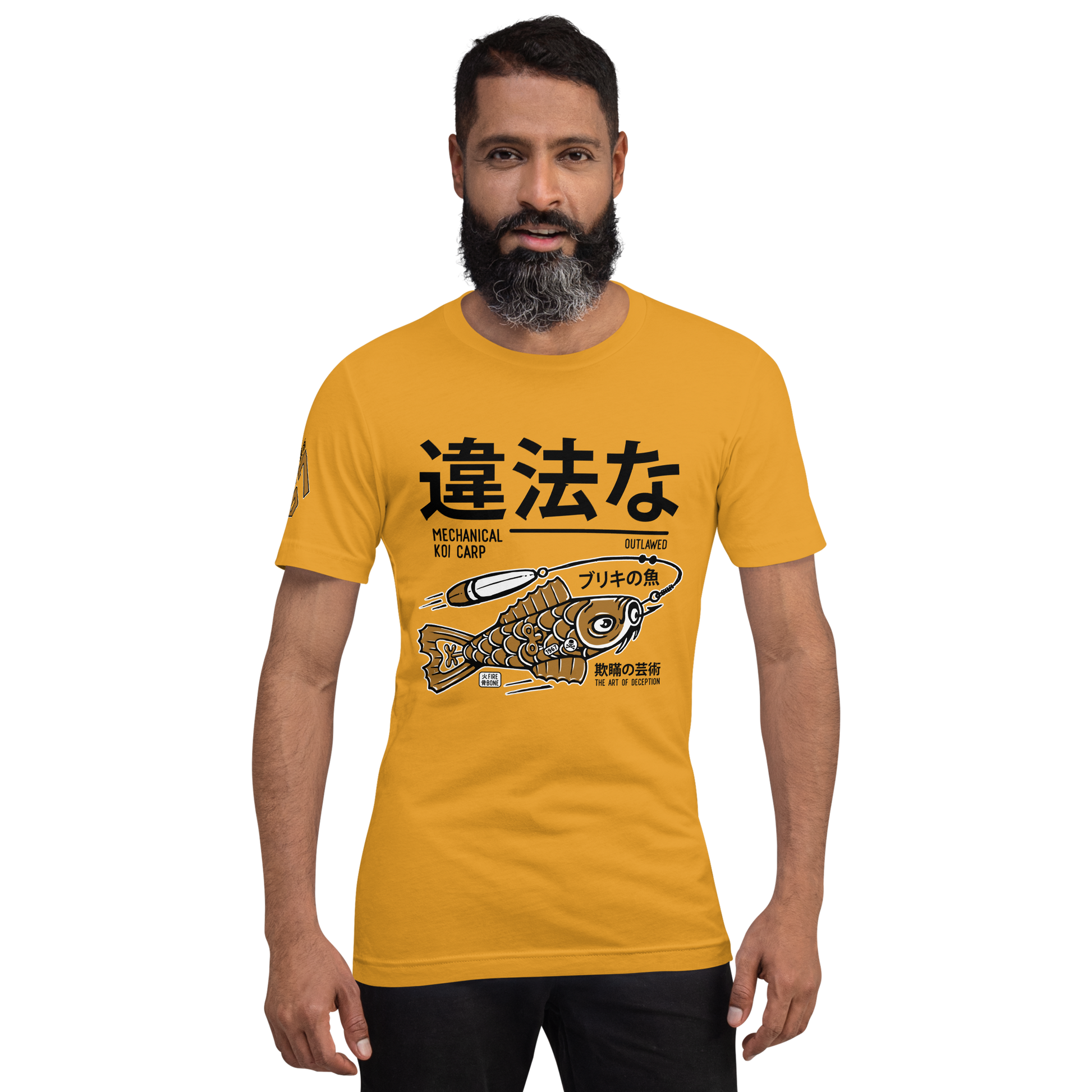 Tin Koi - Mustard t-shirt - Firebone