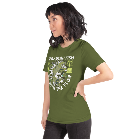 Go with the flow - Olive t-shirt - Firebone