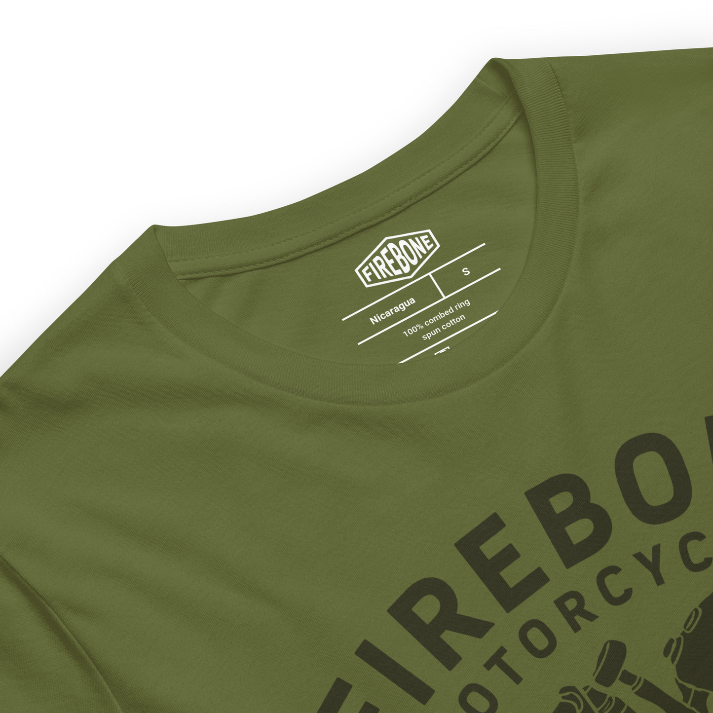 Vintage Motorcycle - Olive t-shirt - Firebone