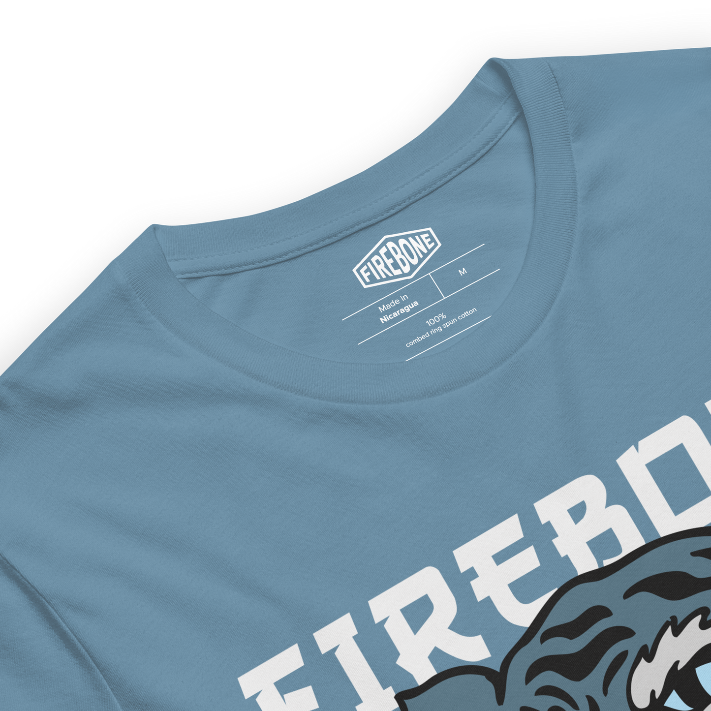 Defiant Tiger - Steel Blue t-shirt - Firebone