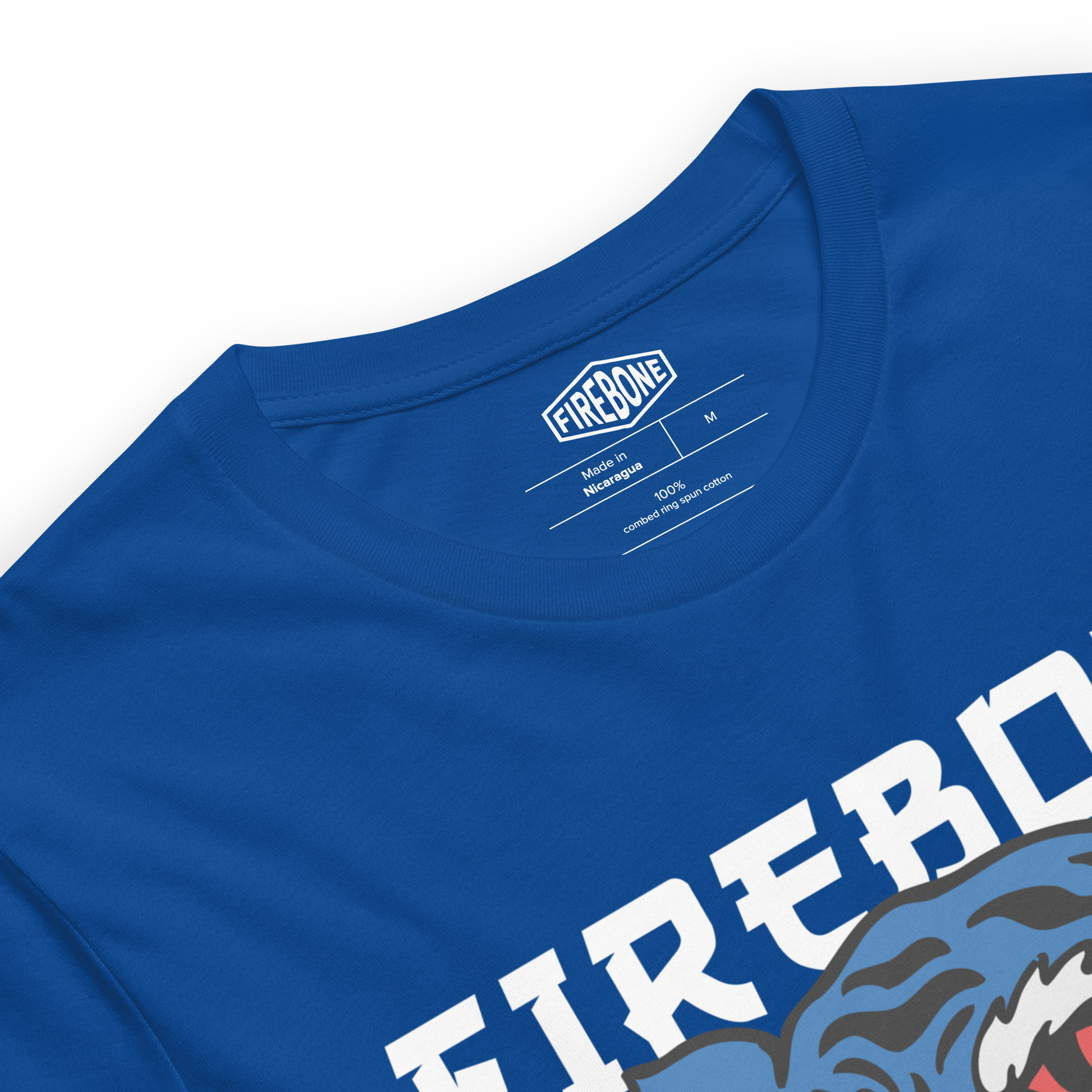 Defiant Tiger - Royal blue t-shirt - Firebone