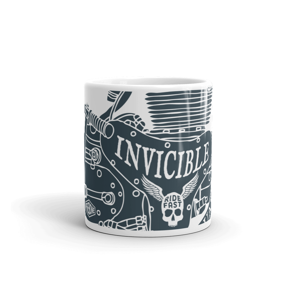 Invincible Engine - White glossy mug - Firebone