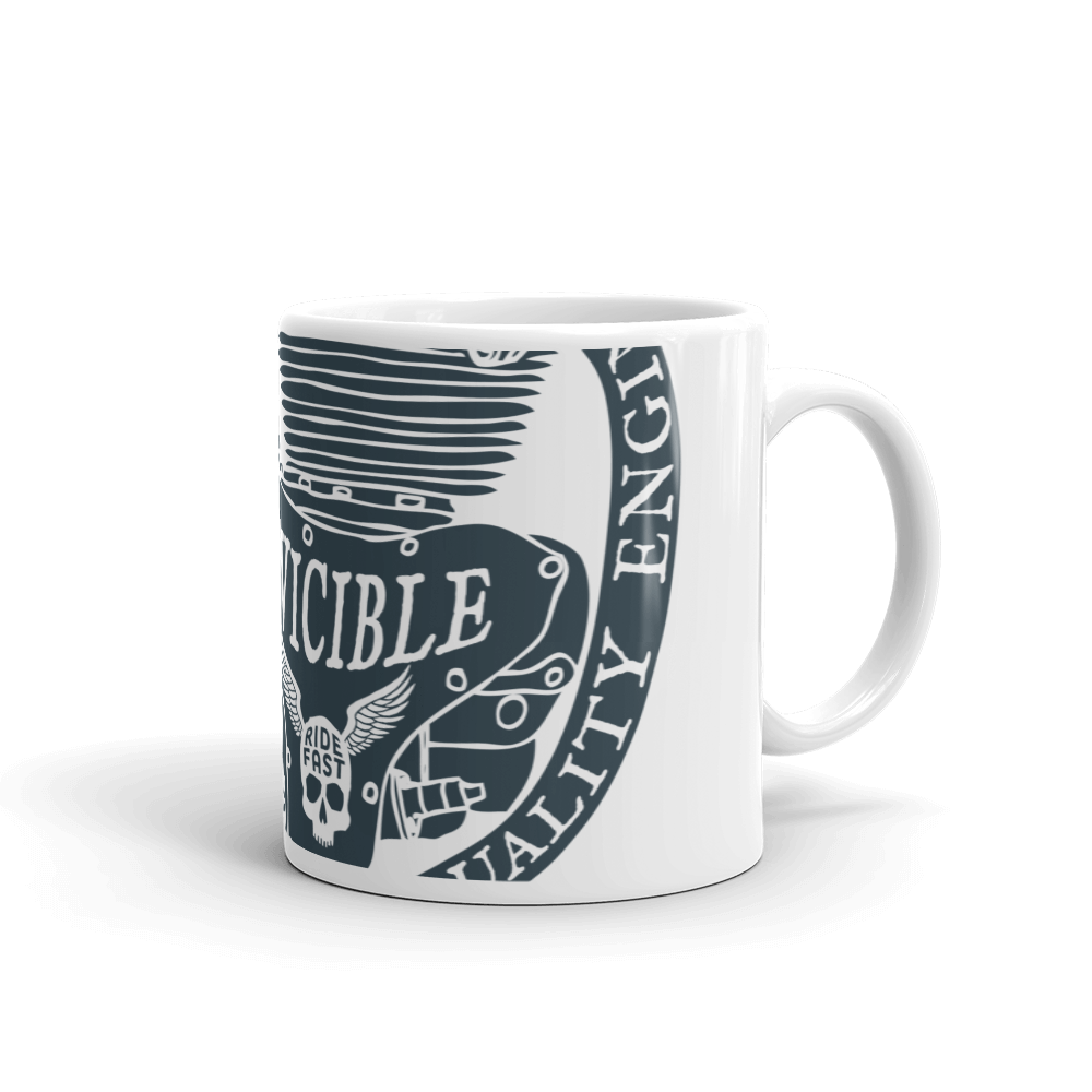 Invincible Engine - White glossy mug - Firebone