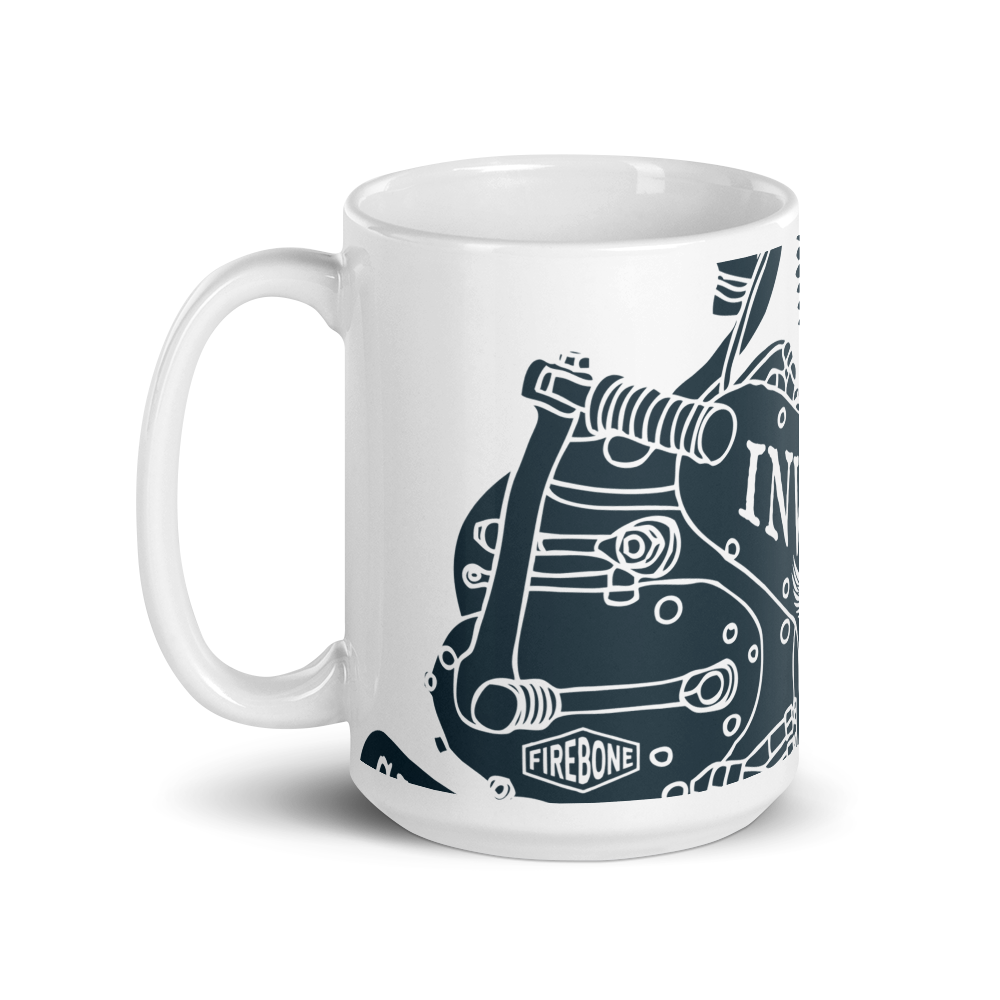 Invincible Engine - White glossy mug - Firebone